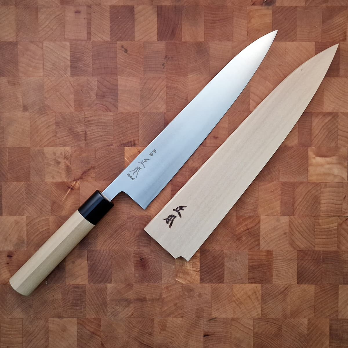 24cm Kokkekniv (Gyoto), "swedish steel", inkl Saya - MASAMOTO bilde 5