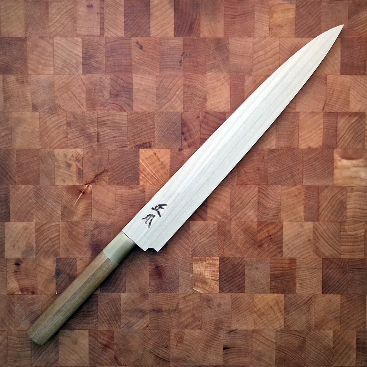 27cm Yanagiba, Shirogami II, inkl Saya - MASAMOTO bilde 2