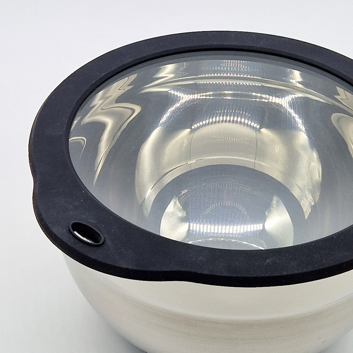 Lokk i glass og silikon, 20cm, til bakebolle - WEIS bilde 2