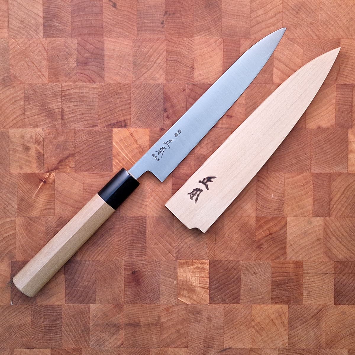 16cm Universalkniv/Slicer, Shirogami II, inkl Saya - MASAMOTO bilde 7