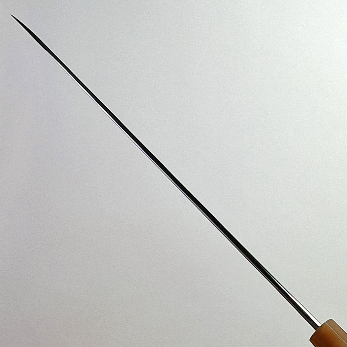 27cm Yanagiba, Mirror Polished, Shirogami II, inkl Saya - SAKAI KIKUMORI bilde 9