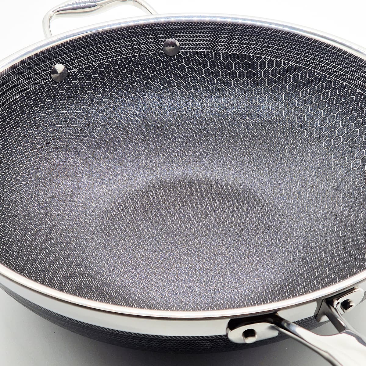 Wok 30cm, hybrid HEXCLAD bilde 3