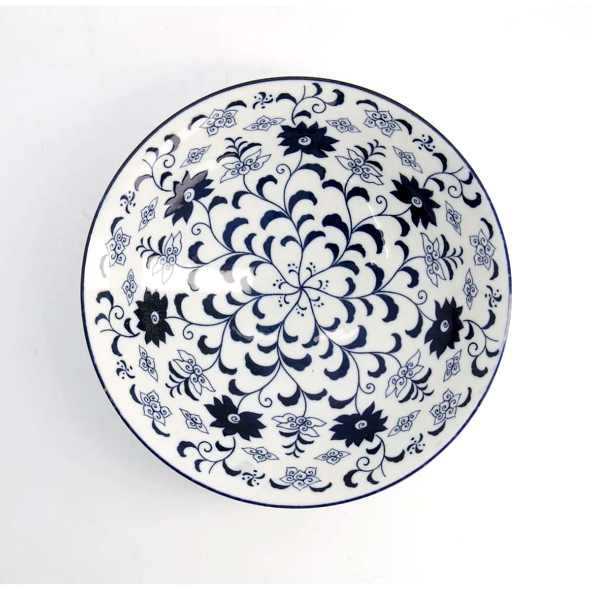 Mønstret Ramen Skål "Koma-Botan Blue" - Tokyo design studio bilde 2