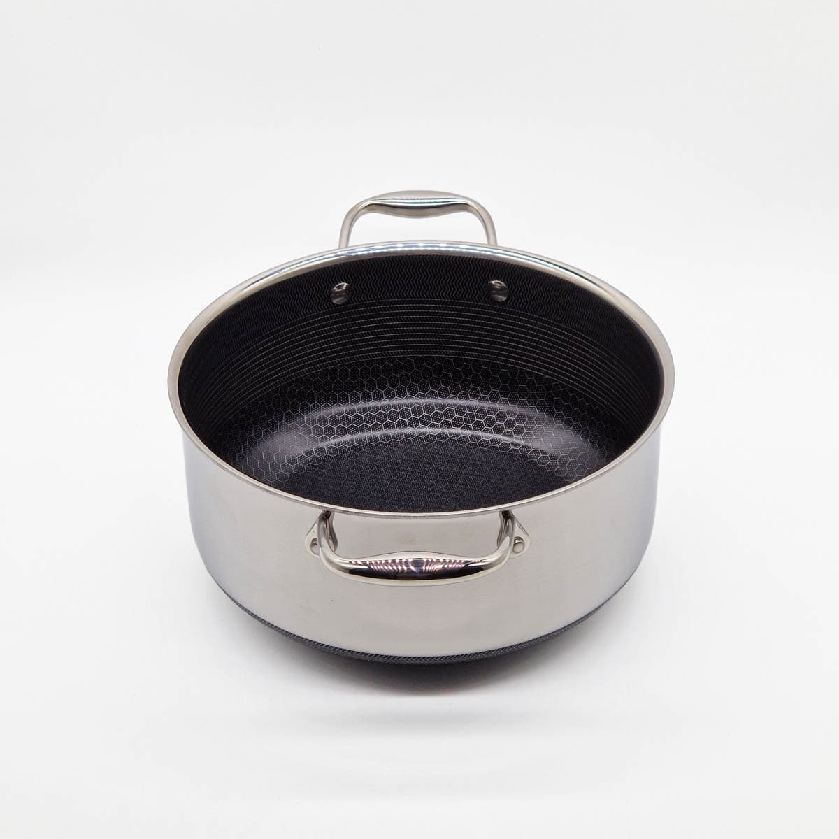 Gryte med lokk, 4,7 ltr, hybrid - HEXCLAD bilde 2