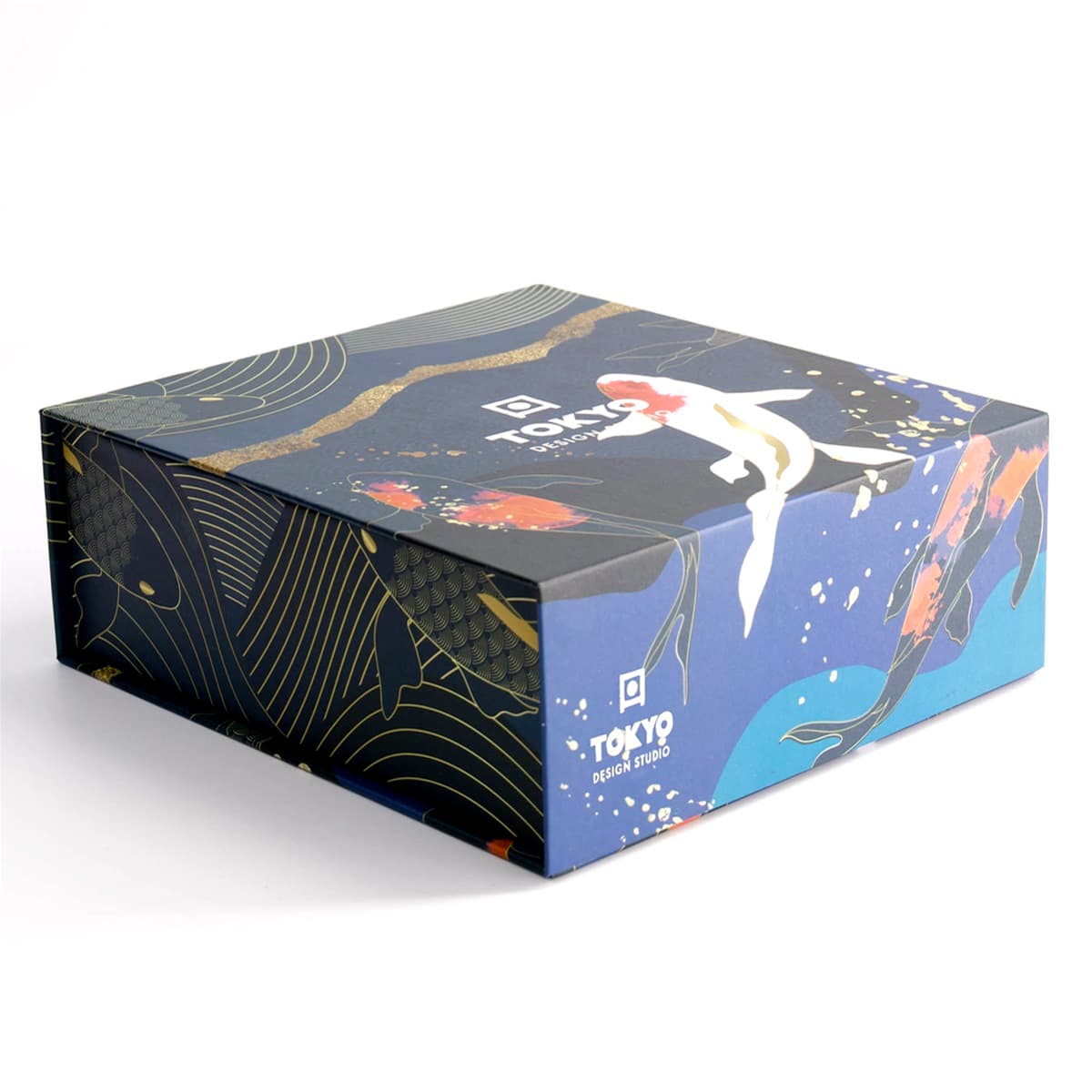 Sake sett, 4 kopper + karaffel "Kawaii Koi" - Tokyo design studio bilde 2