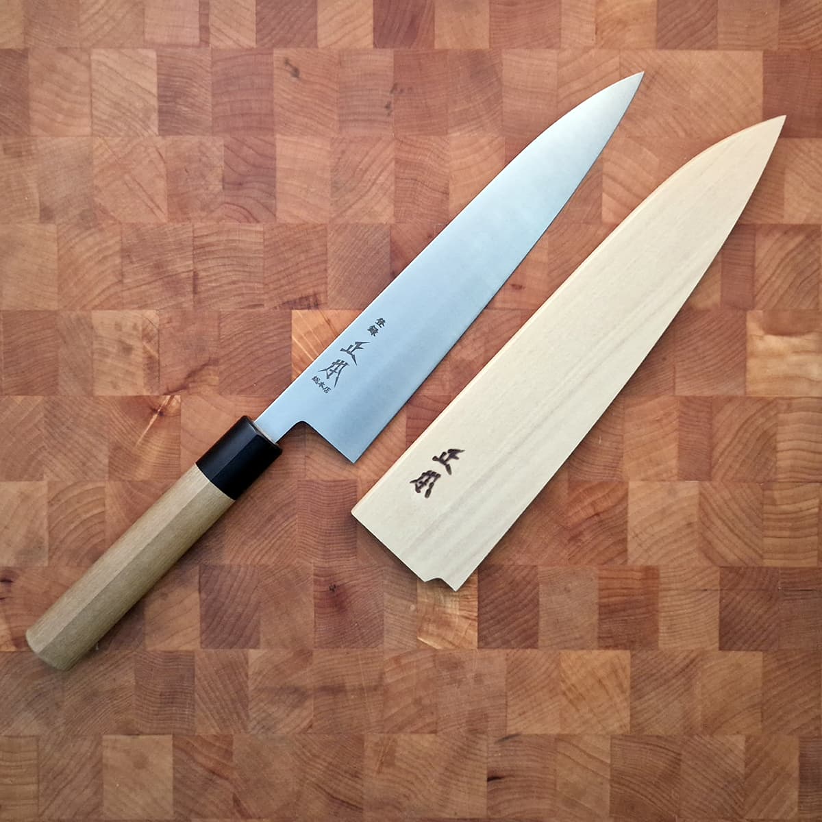21cm Kokkekniv (Gyoto), "swedish steel", inkl Saya - MASAMOTO bilde 5