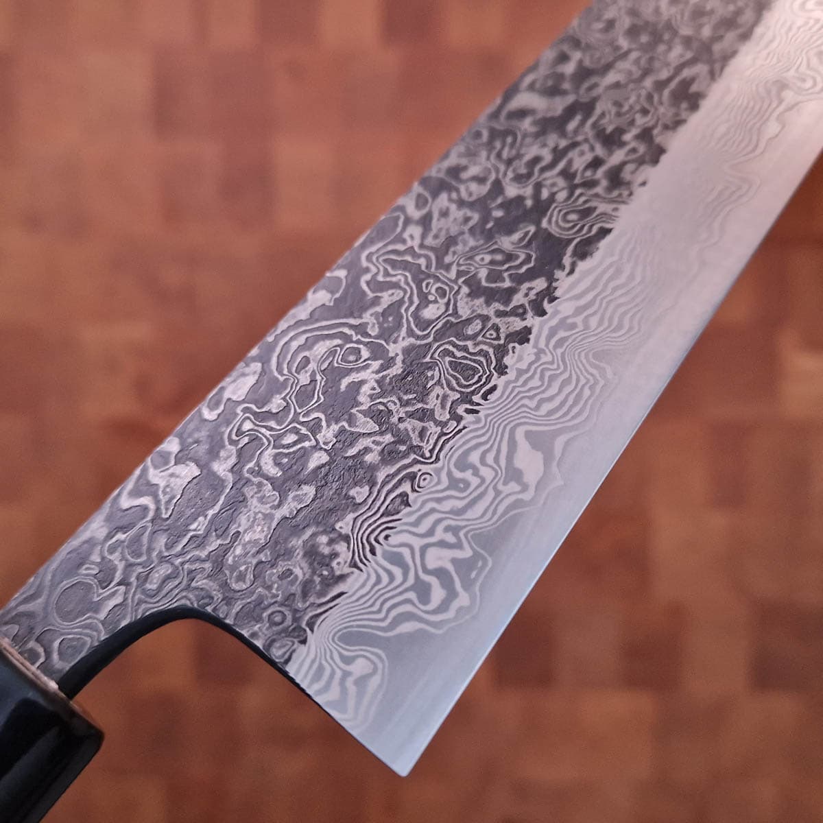 21cm Kokkekniv, SLD, Kurochi Damask - Yoshikane bilde 3