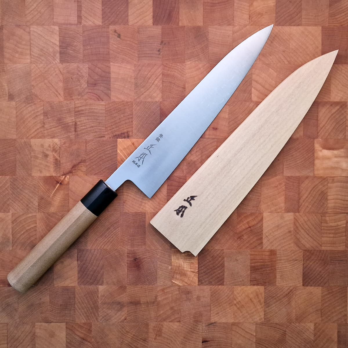 21cm Kokkekniv (Gyoto), Shirogami II, inkl Saya - MASAMOTO bilde 5