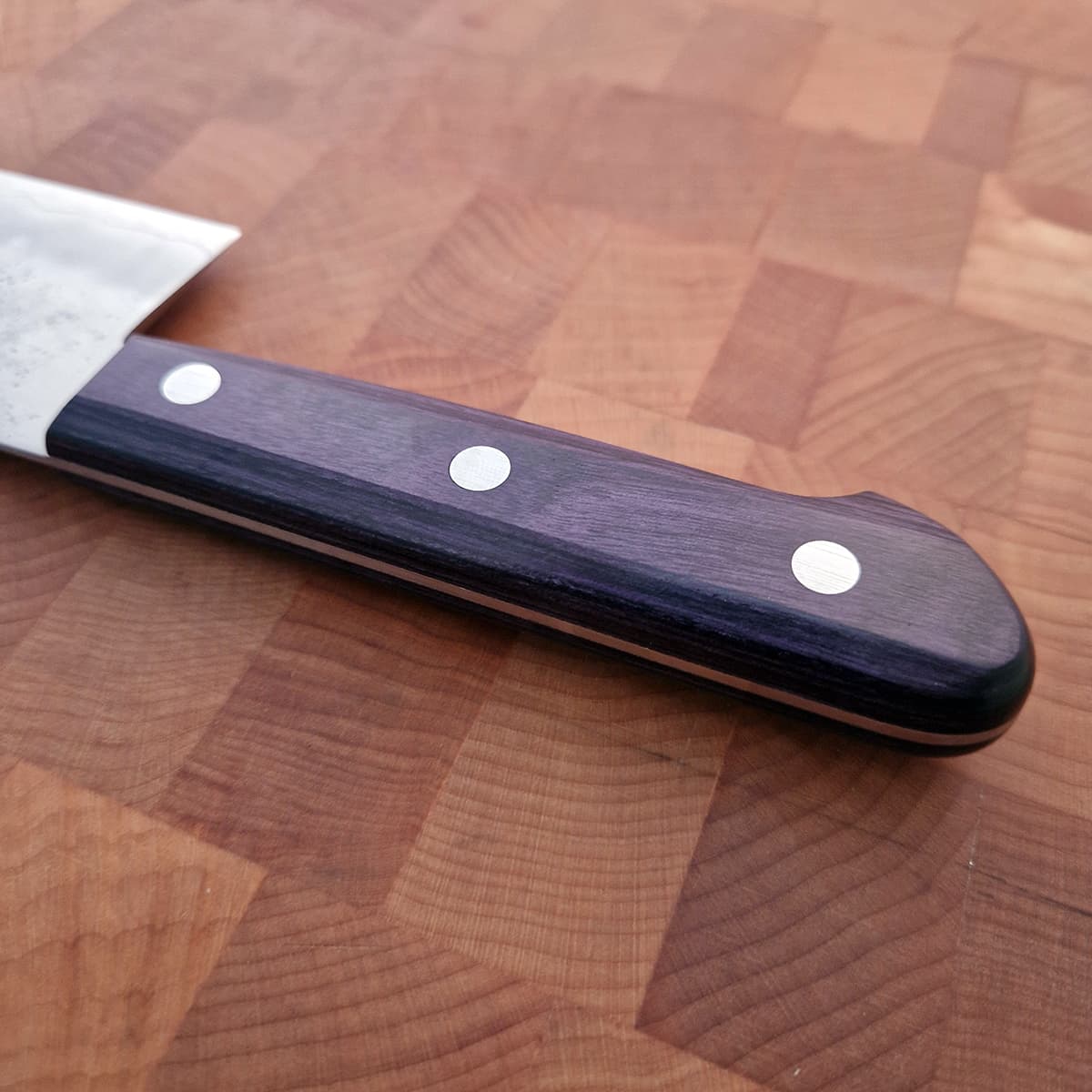 16.5cm Nakiri (Grønnsakskniv), G3, Purple Nashiji - HARUYUKI bilde 4