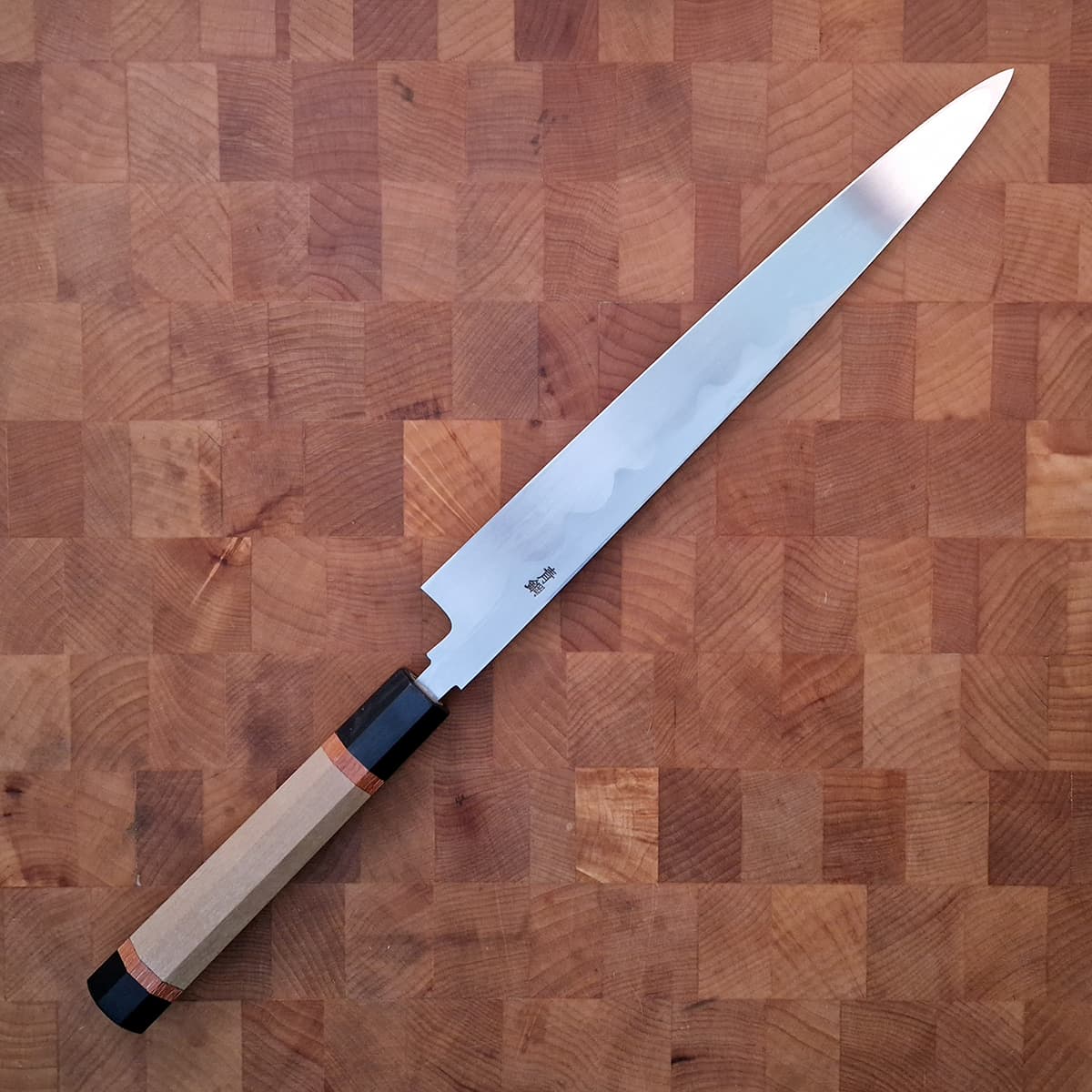 27cm Yanagiba, Aogami II, inkl Saya - MASAMOTO bilde 6