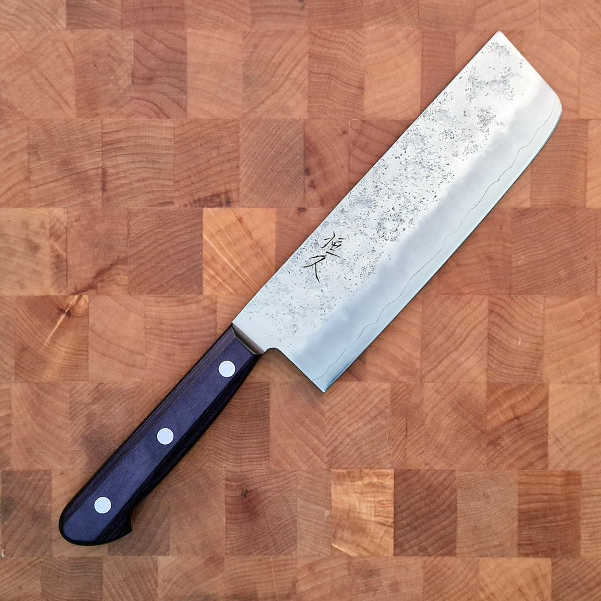 16.5cm Nakiri (Grønnsakskniv), G3, Purple Nashiji - HARUYUKI