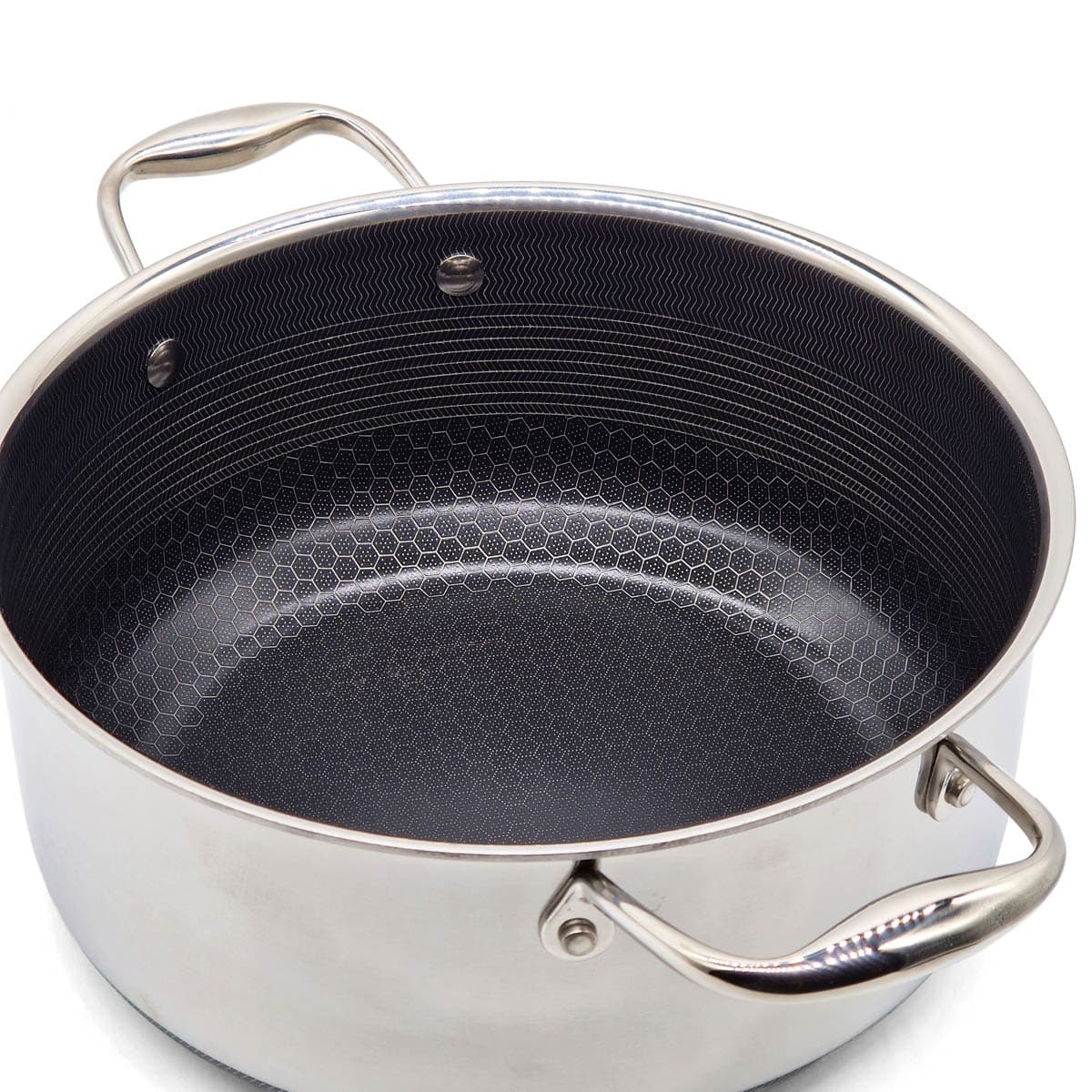 Gryte med lokk, 4,7 ltr, hybrid - HEXCLAD bilde 4