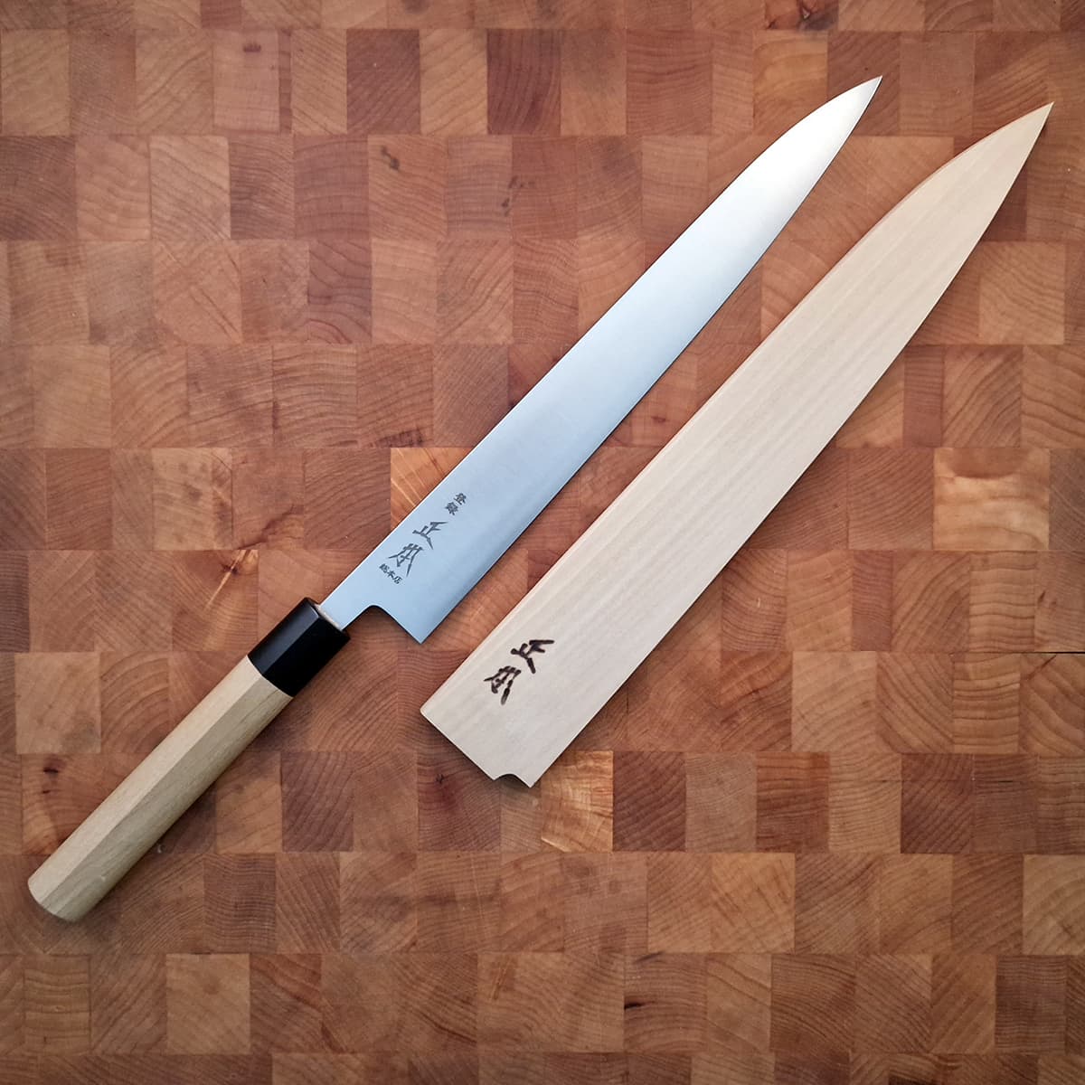 27cm Sujihiki, Shirogami II, inkl Saya - MASAMOTO bilde 3