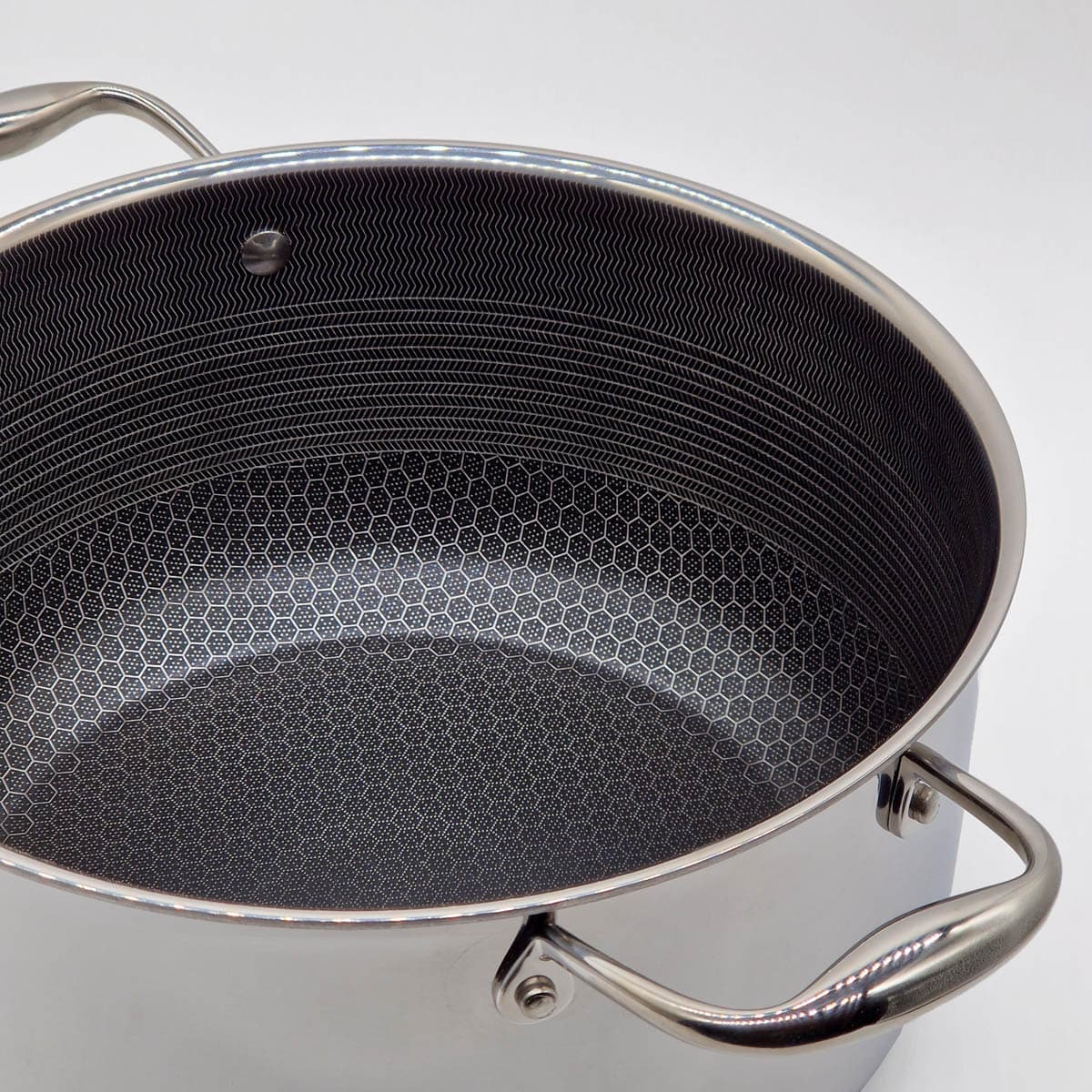 Gryte med lokk, 7,6 ltr, hybrid - HEXCLAD bilde 2
