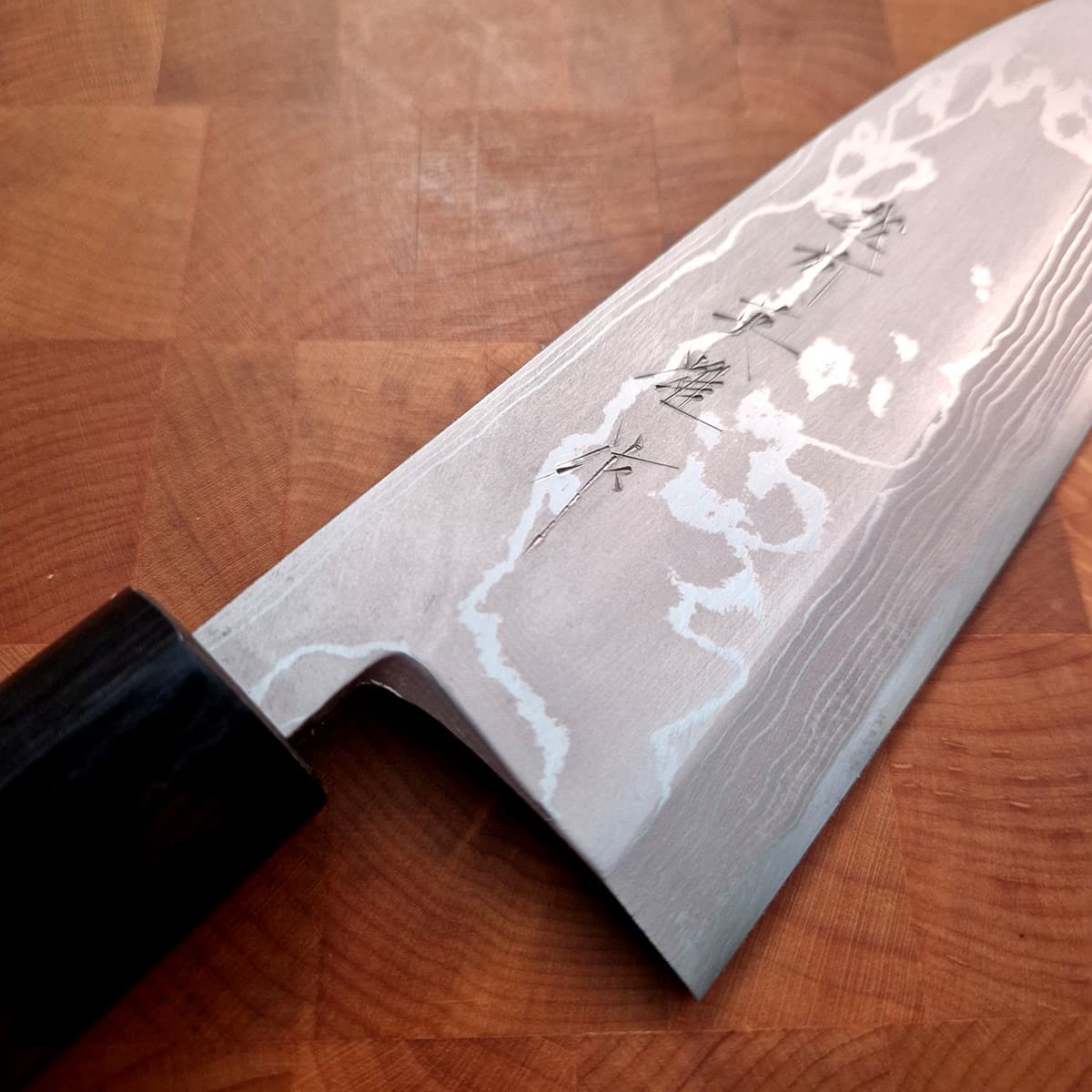 18cm Deba m/damask Shiroami - HIDEO KITAOKA bilde 5