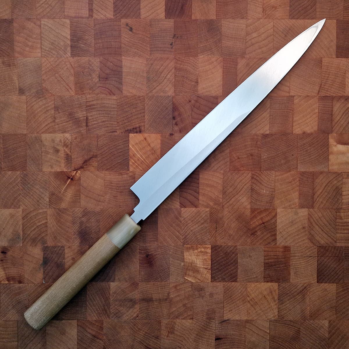 27cm Yanagiba, Shirogami II, inkl Saya - MASAMOTO bilde 8