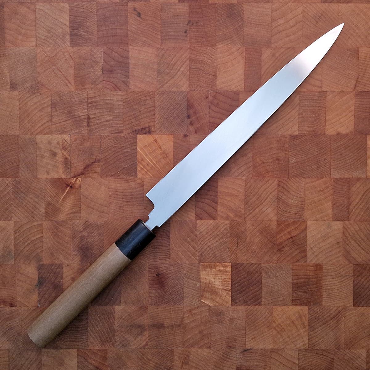 24cm Yanagiba, Shirogami II, inkl Saya - MASAMOTO bilde 3