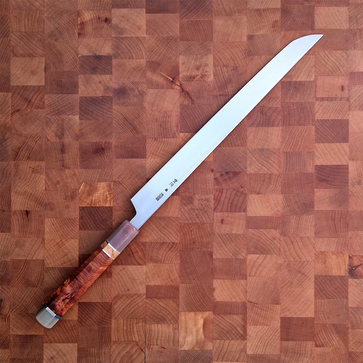 30cm Sakimaru Takohiki, Mirror Polished, Shirogami II, inkl Saya - SAKAI KIKUMORI bilde 4