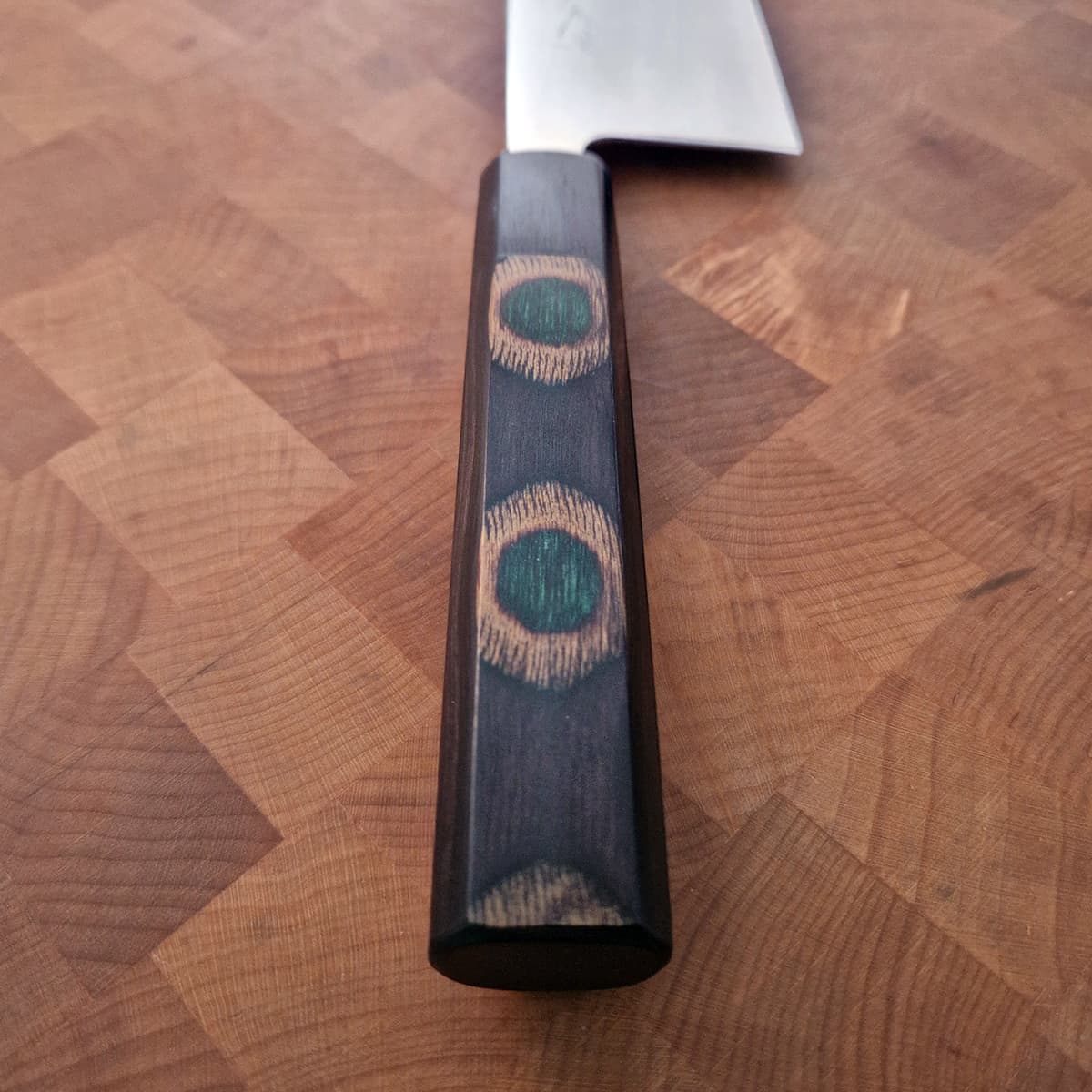 24cm Kokkekniv VG10 "Peacock Handle" - bilde 3
