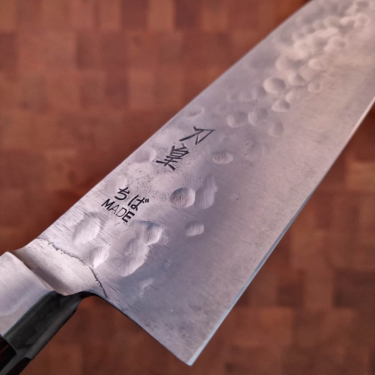 18cm Santoku VG10 - Chiba bilde 4