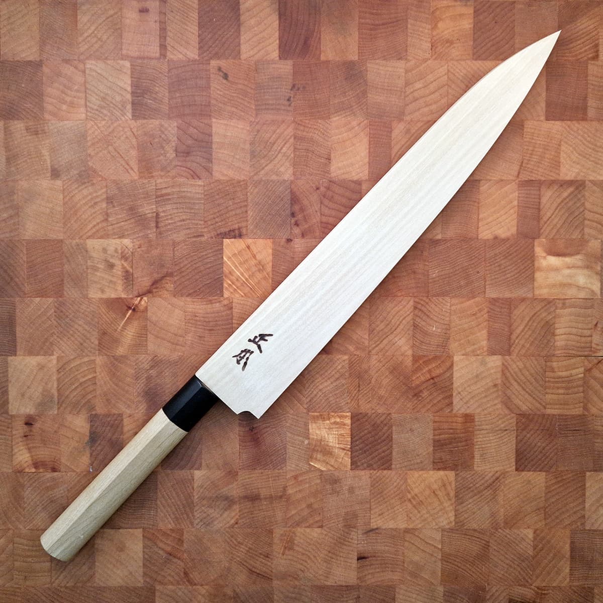 27cm Sujihiki, Shirogami II, inkl Saya - MASAMOTO bilde 5
