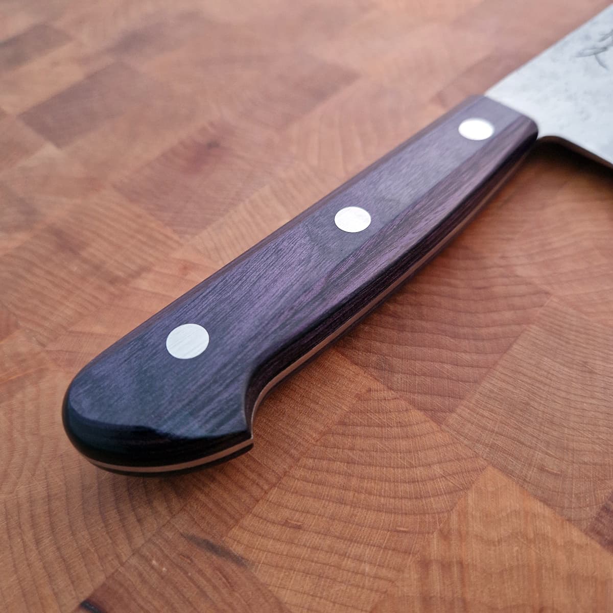 16.5cm Nakiri (Grønnsakskniv), G3, Purple Nashiji - HARUYUKI bilde 2