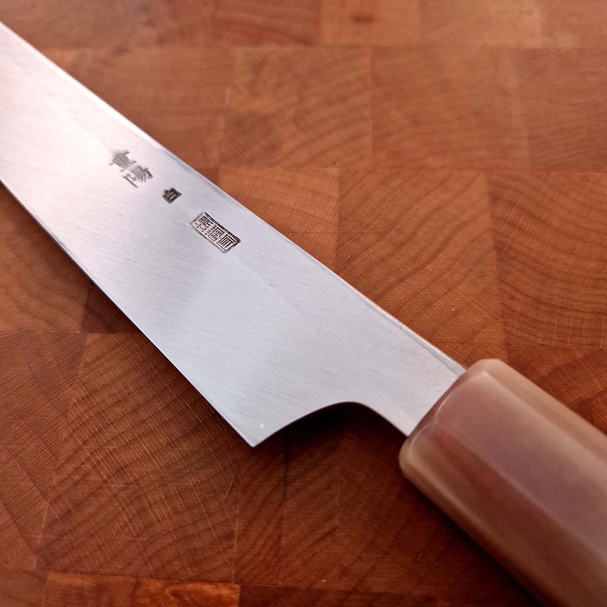 27cm Sakimaru Takohiki, Mirror Polished, Shirogami II, inkl Saya - SAKAI KIKUMORI bilde 6