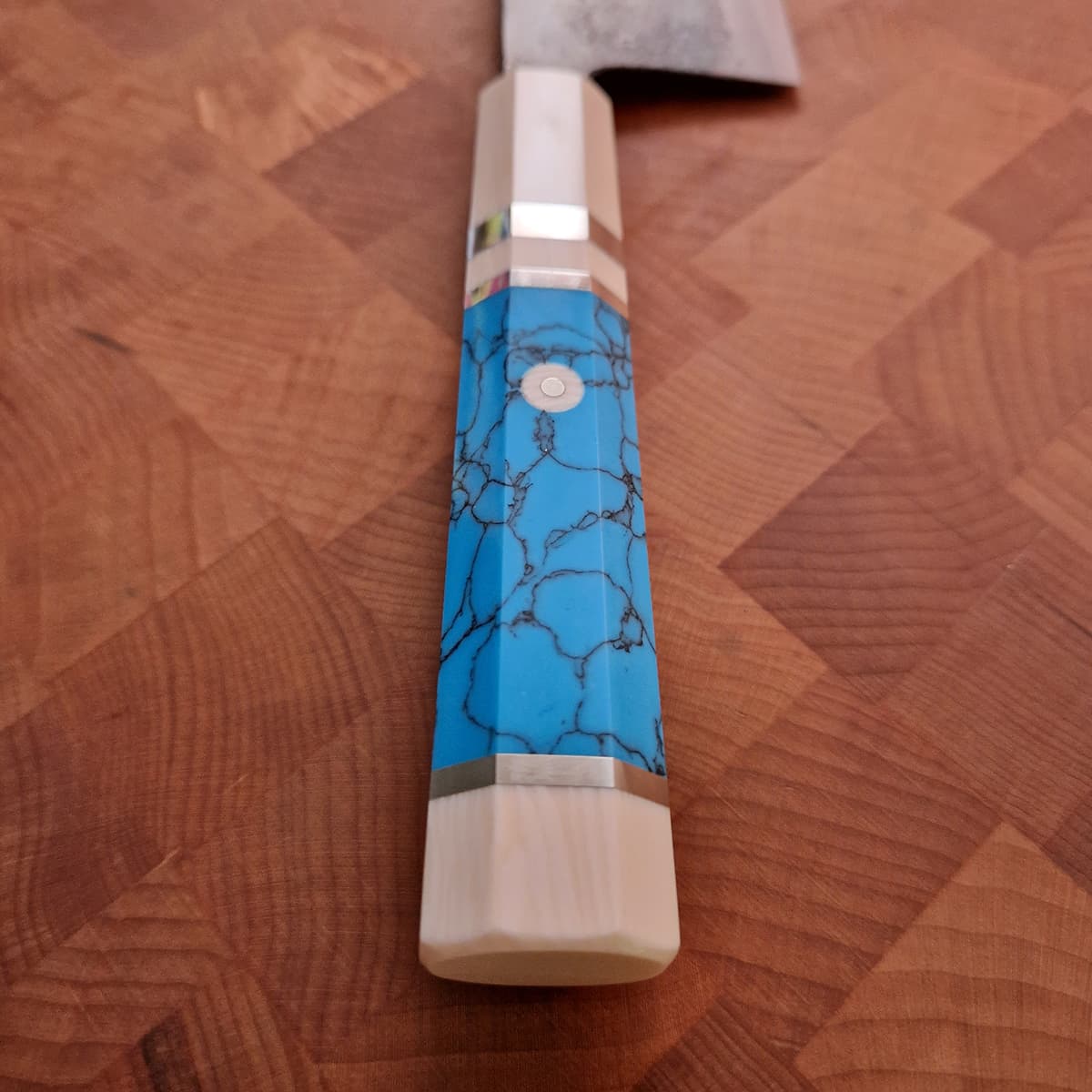 16,5cm Grønnsakskniv (Nakiri) Shirogami, Custom - No Factory bilde 5