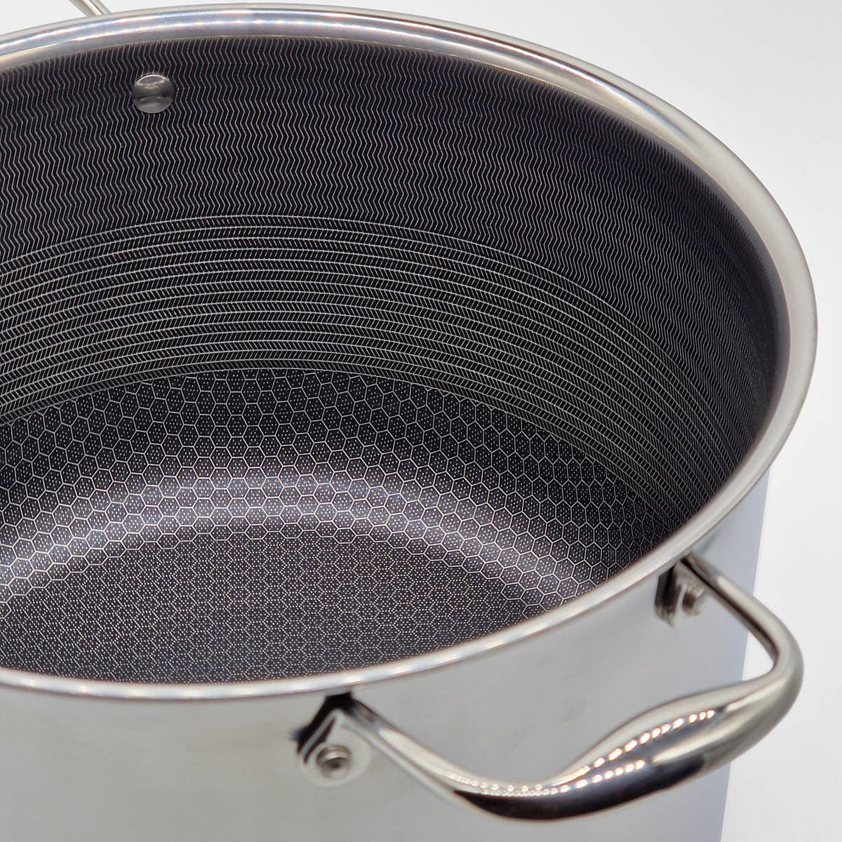 Gryte med lokk, 9,5 ltr, hybrid - HEXCLAD bilde 3