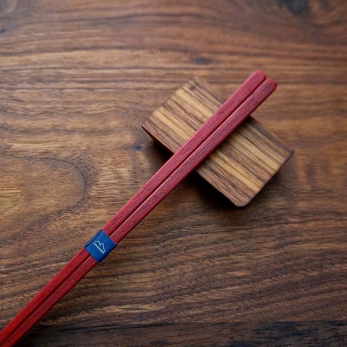 Spisepinner, japanske, Kurabi bambus, rød,  1 par - KURABI bilde 2