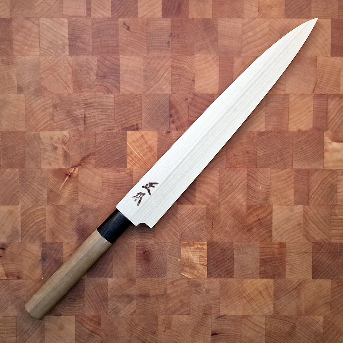 24cm Yanagiba, Shirogami II, inkl Saya - MASAMOTO bilde 2
