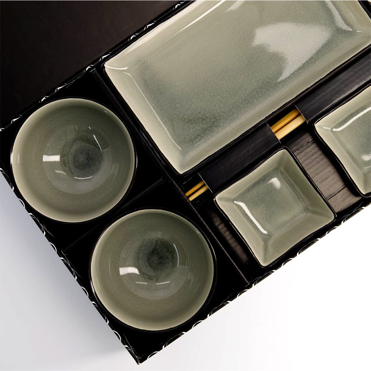 Glossy Grå sushisett 8 deler i gaveeske - Tokyo design studio bilde 2