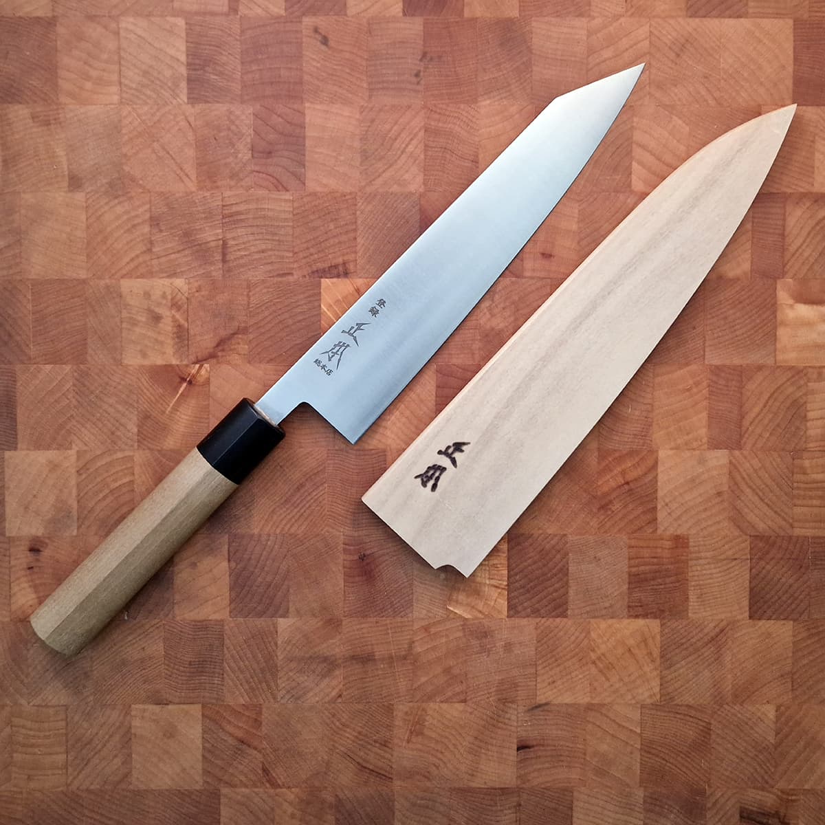 21cm Kiritsuke, "swedish steel", inkl Saya - MASAMOTO bilde 6