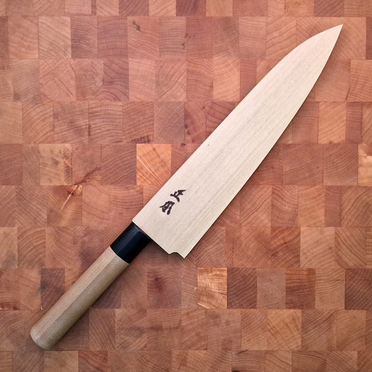 21cm Kokkekniv (Gyoto), Shirogami II, inkl Saya - MASAMOTO bilde 4