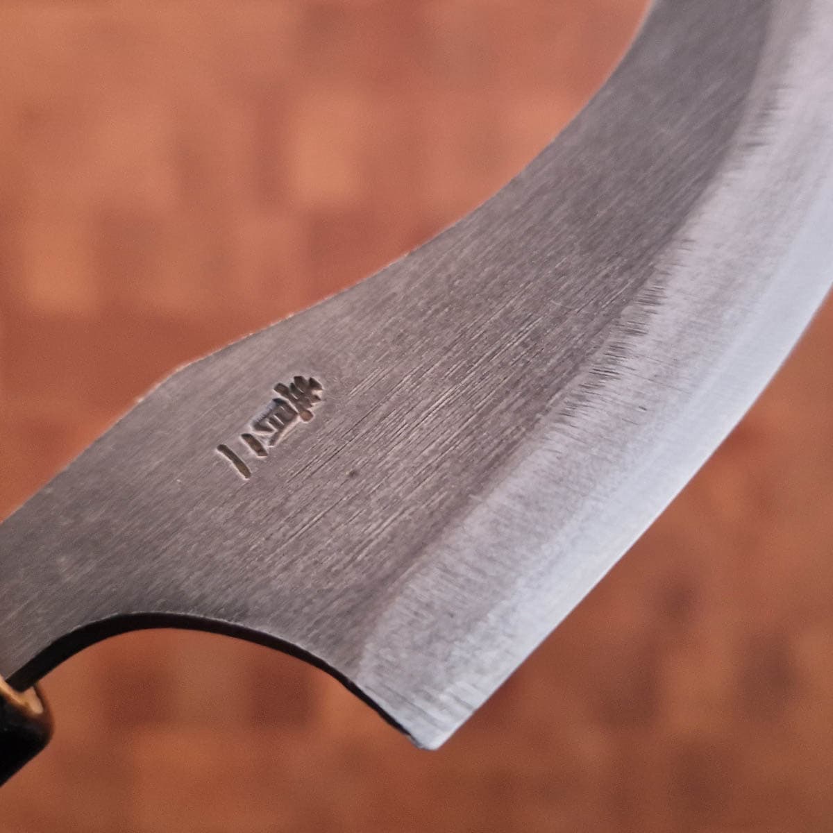 10cm Kawahagi, "Japansk flåkniv", Aogami - Haruyuki bilde 2