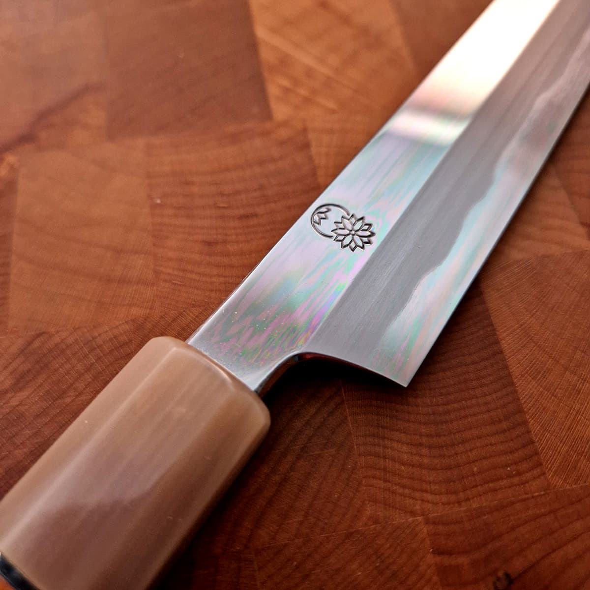 27cm Sakimaru Takohiki, Mirror Polished, Shirogami II, inkl Saya - SAKAI KIKUMORI bilde 4