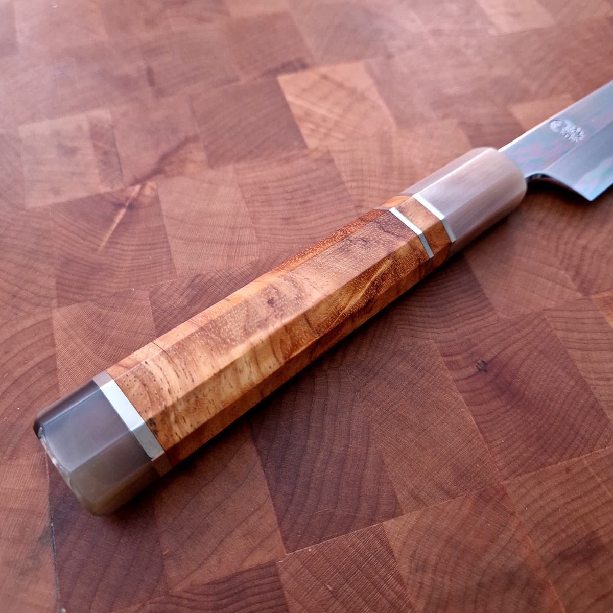 27cm Sakimaru Takohiki, Mirror Polished, Shirogami II, inkl Saya - SAKAI KIKUMORI bilde 9