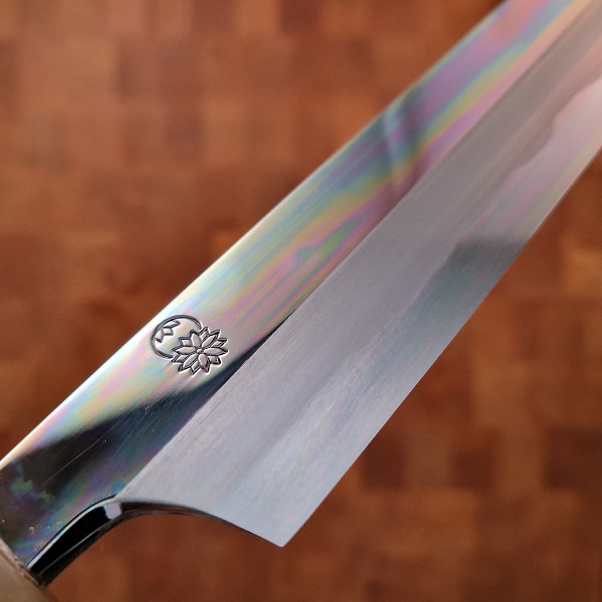 27cm Yanagiba, Mirror Polished, Shirogami II, inkl Saya - SAKAI KIKUMORI bilde 3