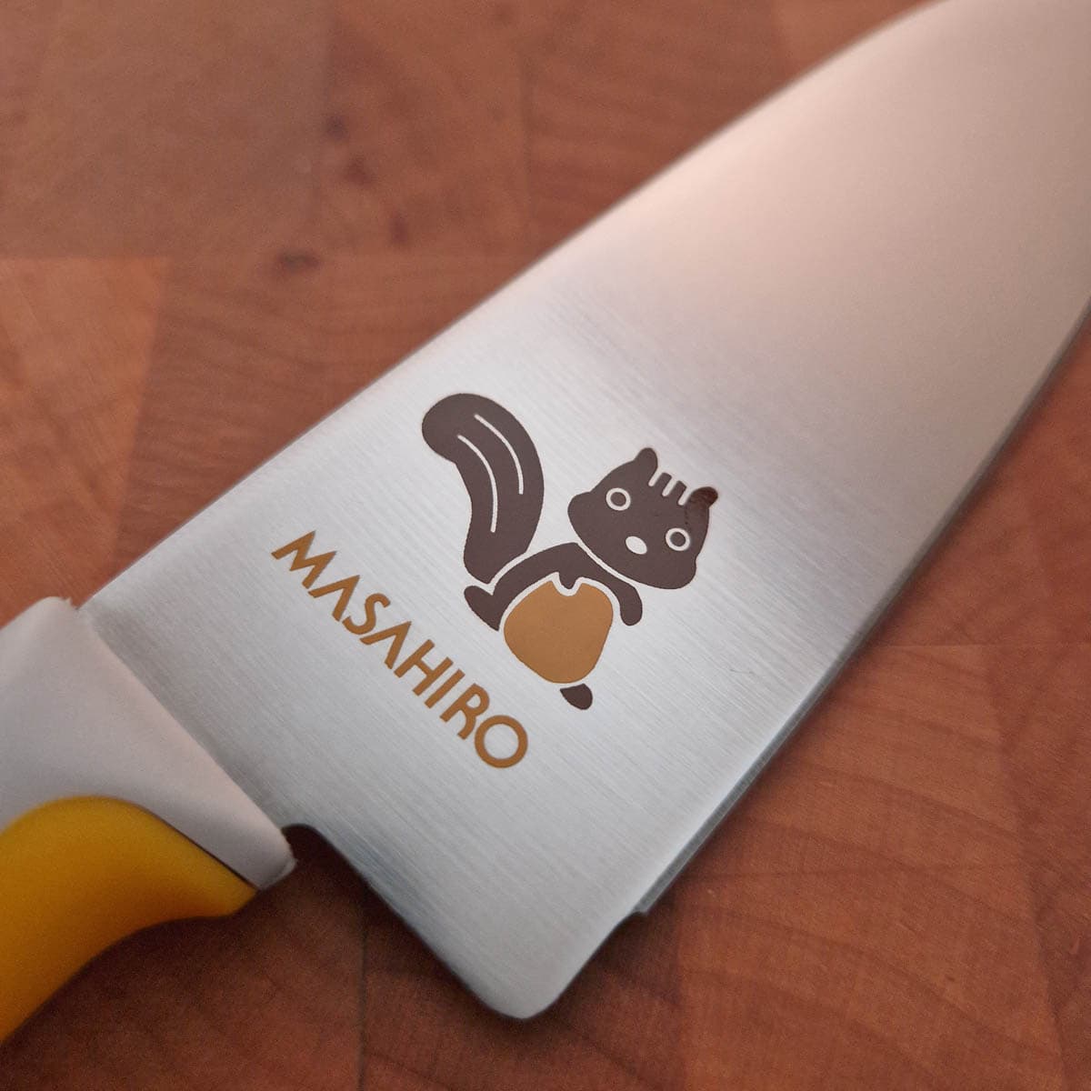 4år Barnekniv Gult Ekorn - MASAHIRO bilde 4