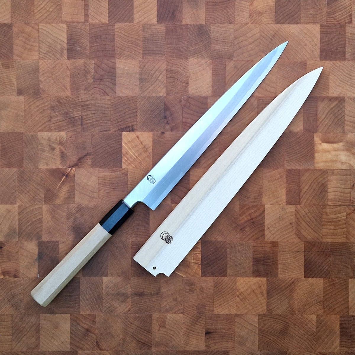 24cm Yanagiba, Shirogami II, inkl Saya - SAKAI KIKUMORI bilde 3