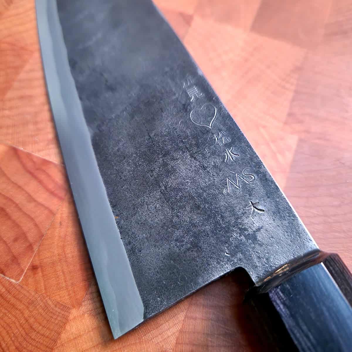 18cm Deba Large, Super Aogami, NAS - TAKEDA bilde 4