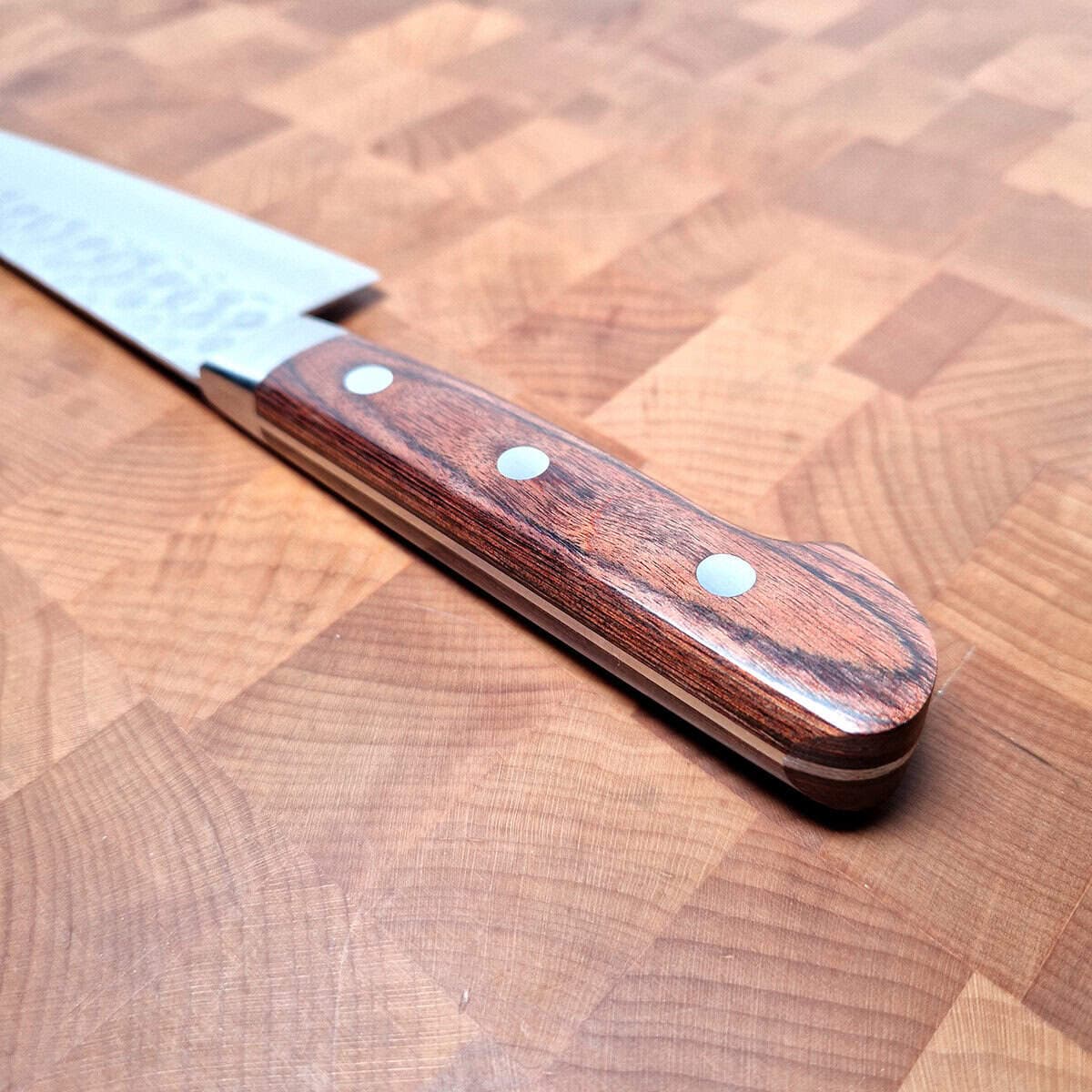 18cm Grønnsakskniv (Santoku)  VG10, Hamret/Damask - HARUYUKI bilde 4