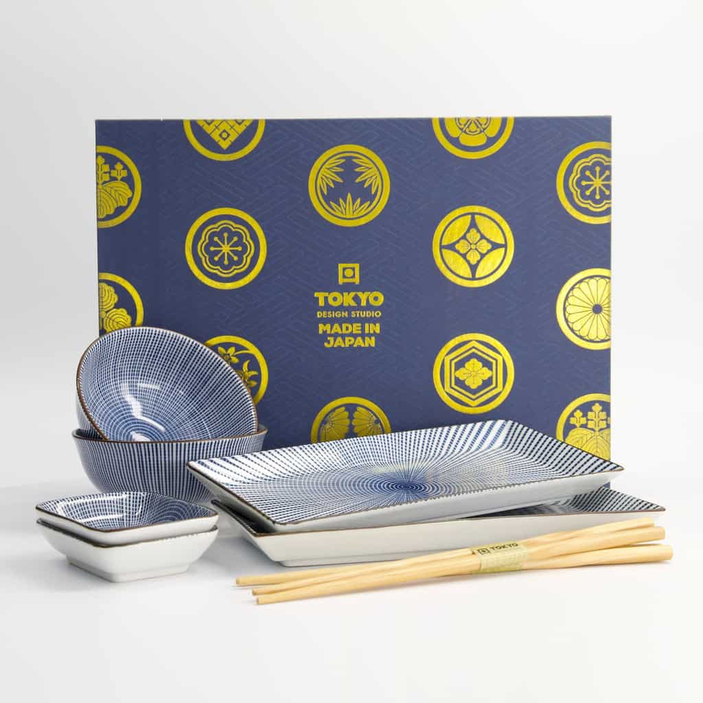 "Sendan Tokusa" sushisett 6 deler i gaveeske – Tokyo design studio bilde 3