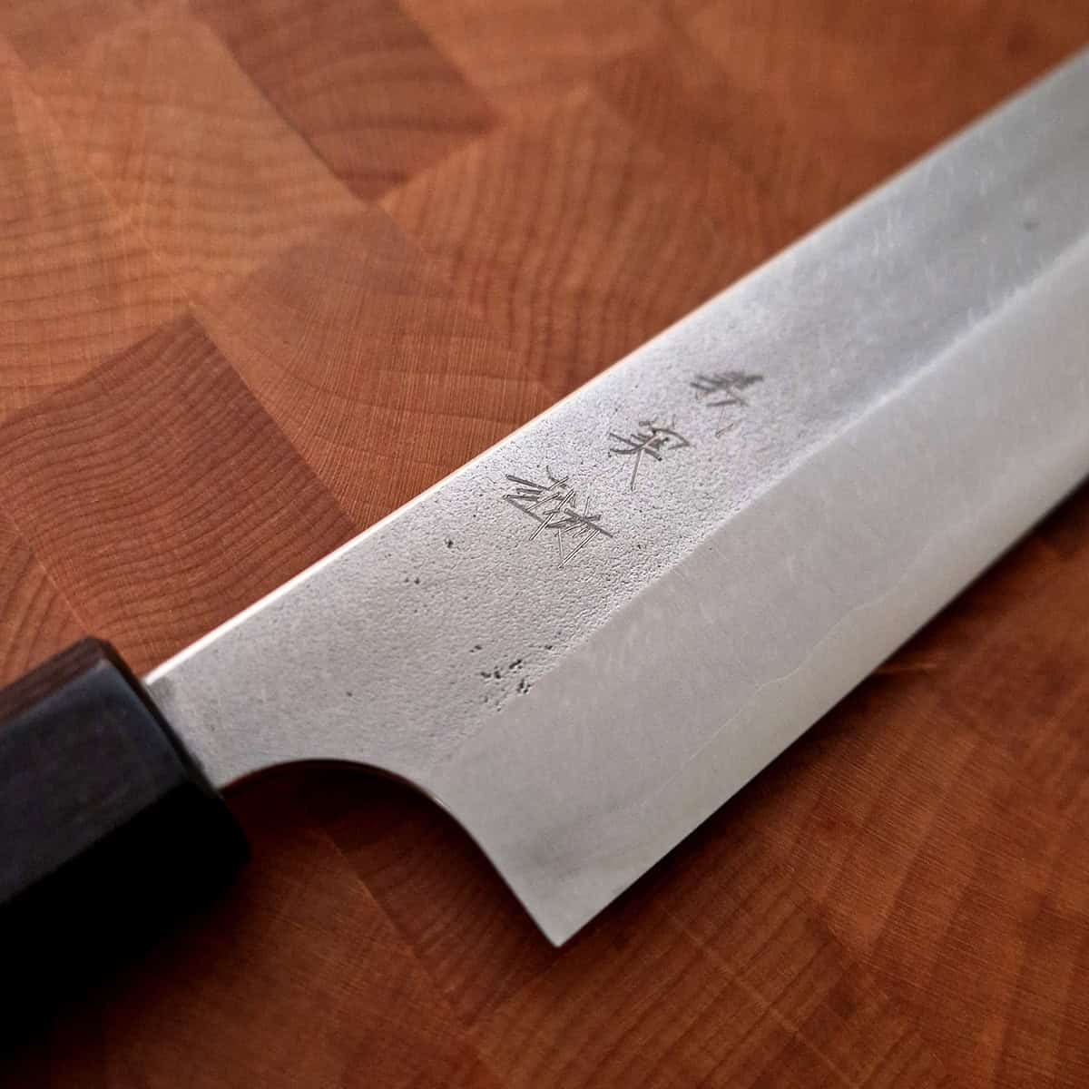 27cm Sujihiki Nashiji, Super Aogami - YOSHIMI KATO bilde 4