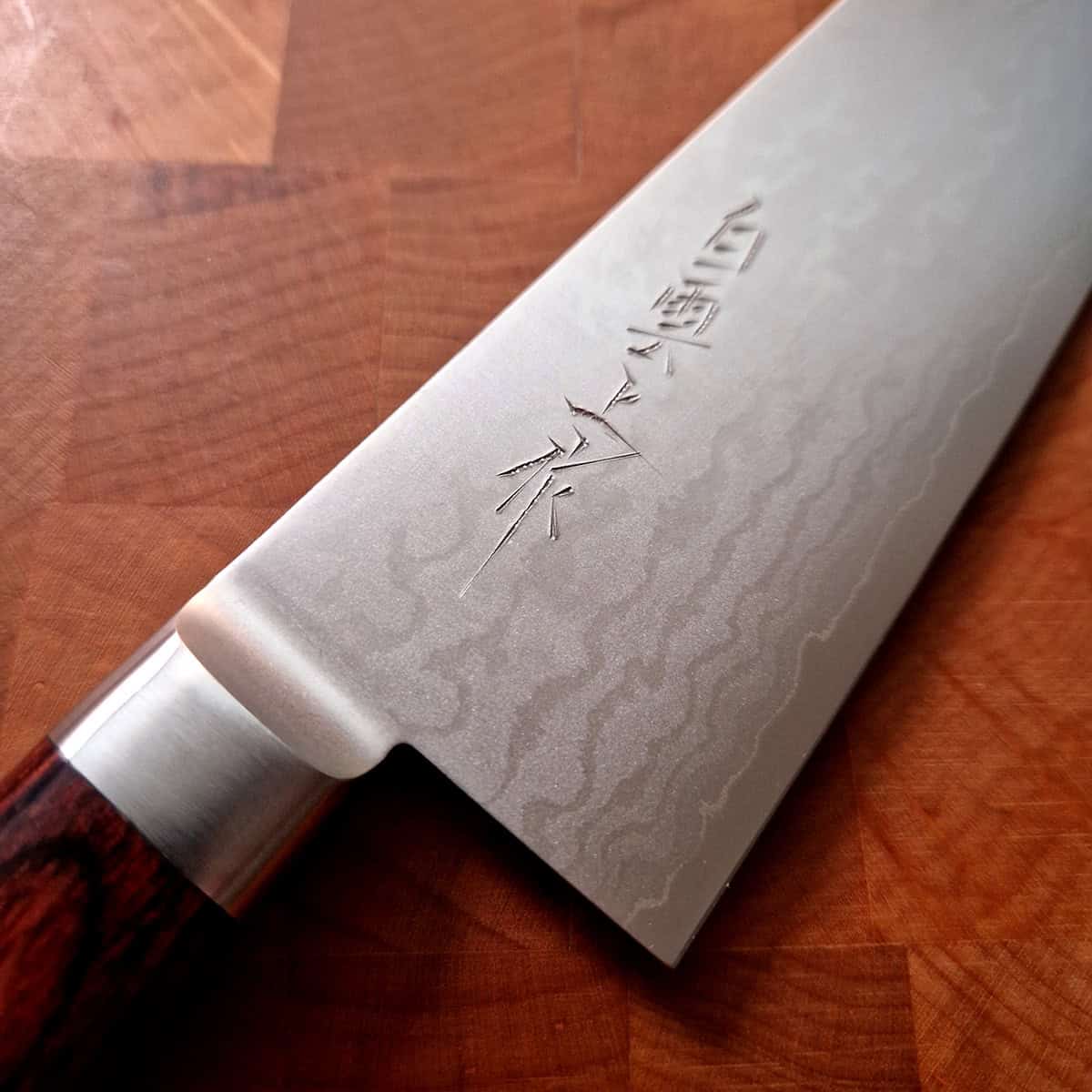 16,5cm Grønnsakskniv (Santoku) Damask - Miki Hamono bilde 2