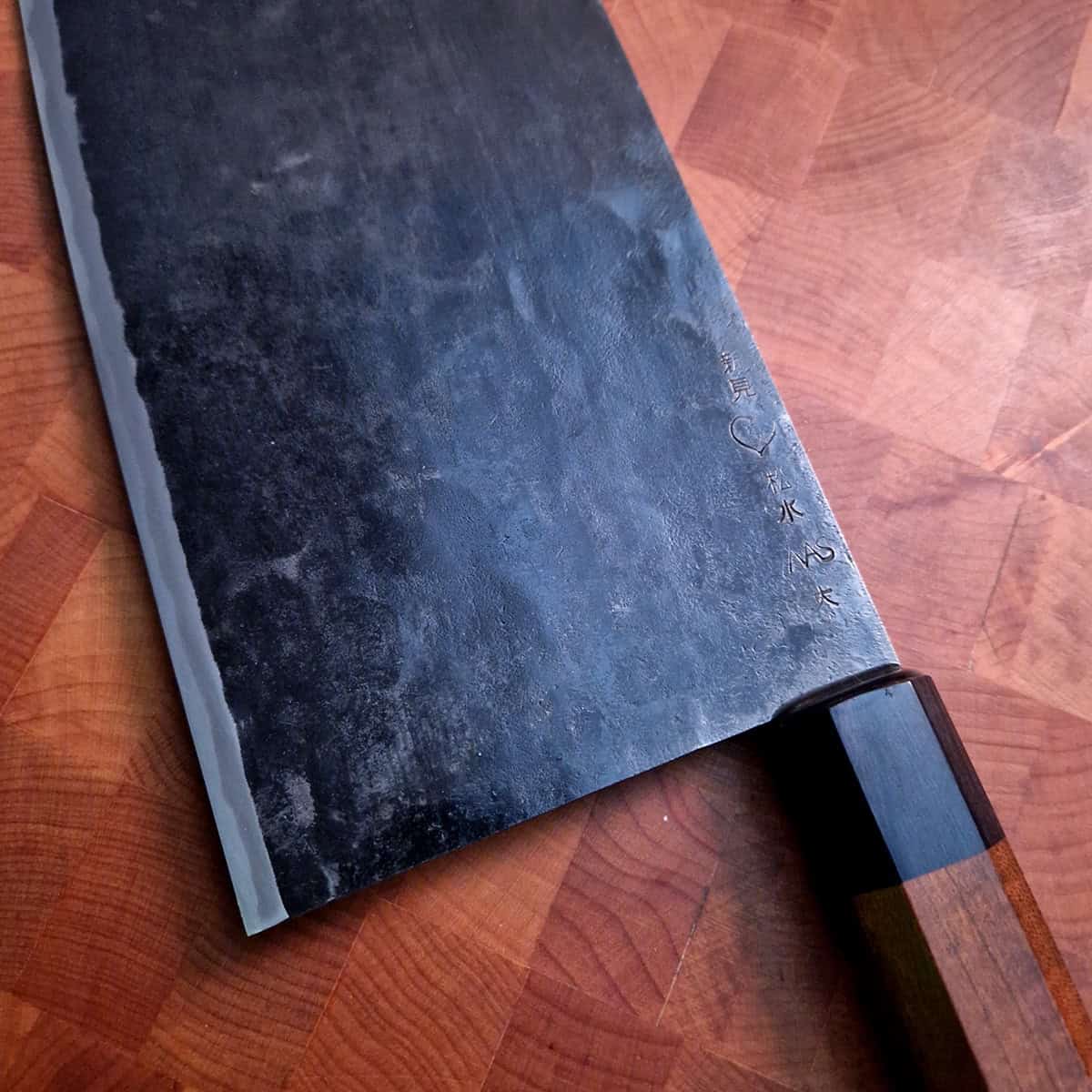 22-24cm Chinese Cleaver Large, Super Aogami, NAS - TAKEDA bilde 5