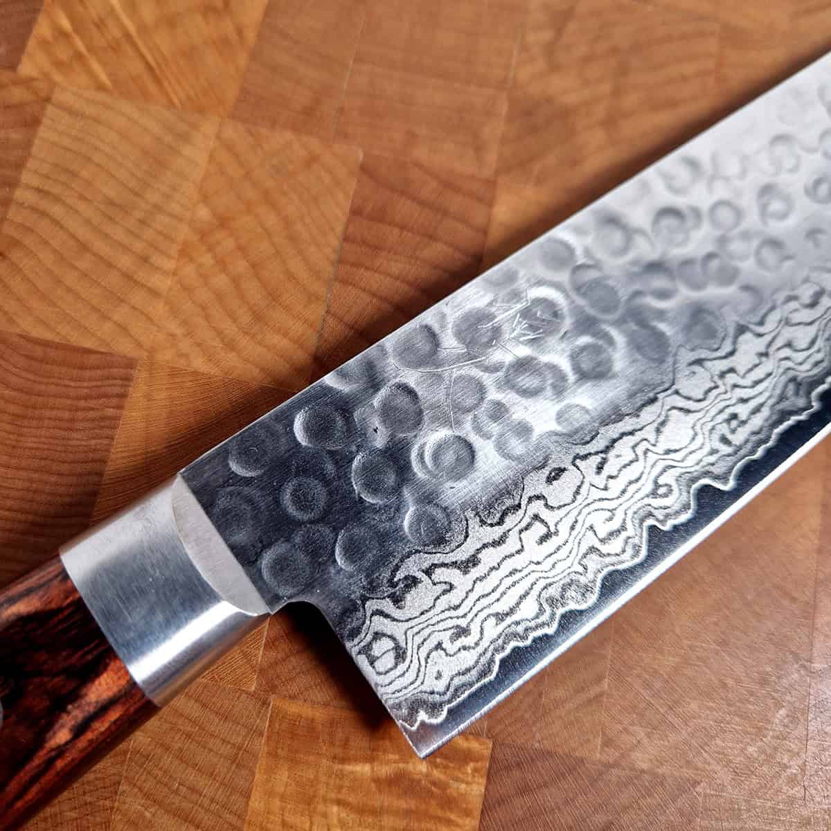 16,5cm Grønnsakskniv (Nakiri)  VG10, Hamret/Damask - HARUYUKI bilde 2