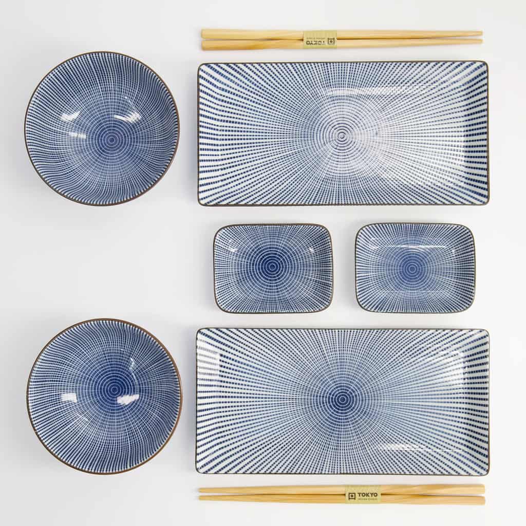 "Sendan Tokusa" sushisett 6 deler i gaveeske – Tokyo design studio
