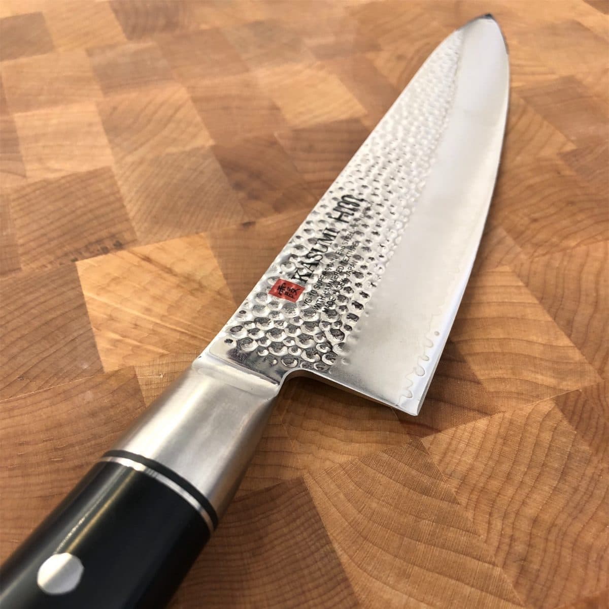 20cm Kokkekniv Hamret - KASUMI bilde 2