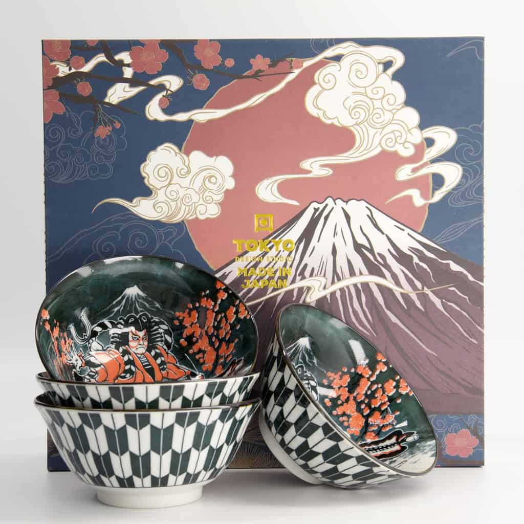 Tayo Skåler "Samurai Kabuki" (4 stk.) - Tokyo design studio bilde 2